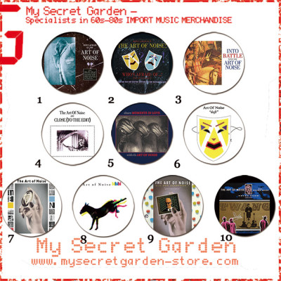 The Art Of Noise - Who's Afraid Of ? , In Visible Silence Pinback Button Badge Set ( or Hair Ties / 4.4 cm Badge / Magnet / Keychain Set )